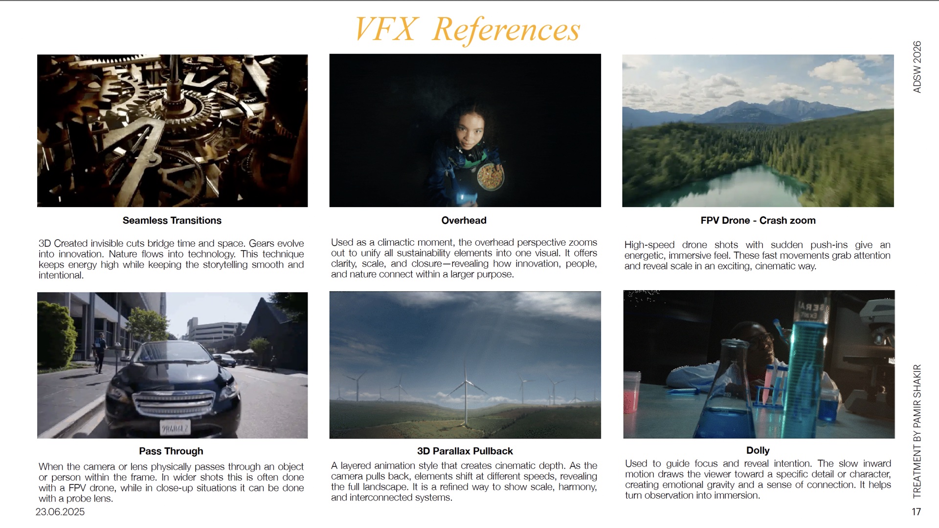 Treatment page — VFX references